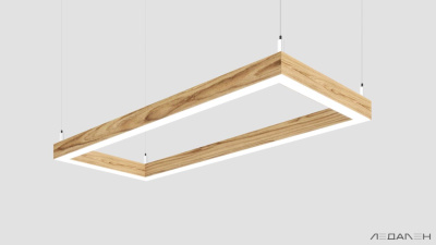 WOOD RETTANGOLO 3000K 84W Ясень оливковый, корпус 