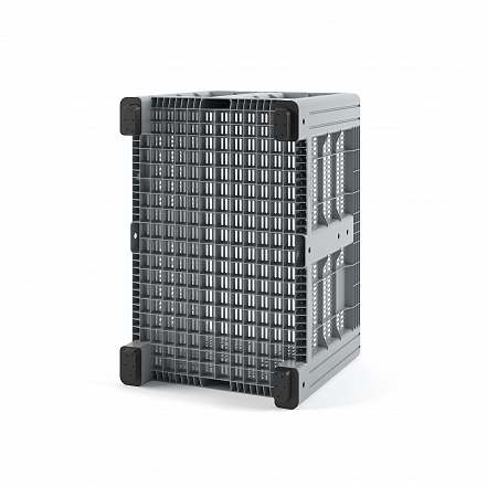 Пластиковый контейнер IBOX 1200х800 перфорированный на ножках