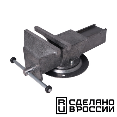 Тиски слесарные поворотные Калибр ТПСН-200ИС, Россия 