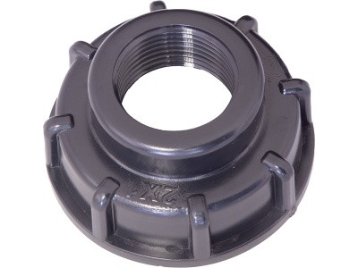 Переходник п/э для еврокуба 2×1" "мама-папа", резьба S60X6, код: 37999