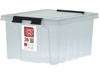 Ящик сплошной 500×390×250 мм, объем 36 л., арт.: Rox Box 36, оранжевый, код: 19346