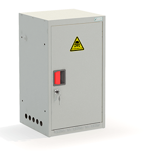 Шкаф для газовых баллонов ШГР 27-1-4(27л) 700x400x385 мм Светло-серый
