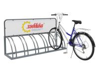 Велопарковка VELO-15 с баннером