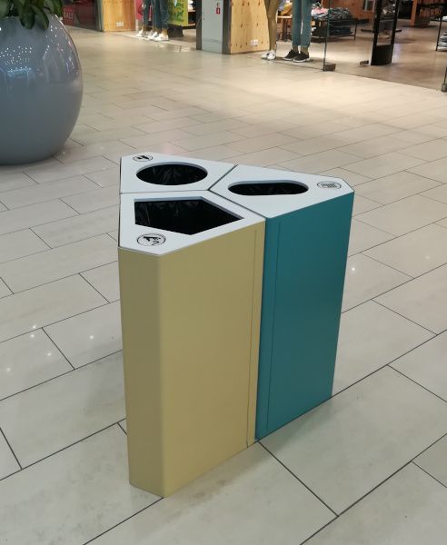 Урна Кайт, кольцо под пакет, 3х40 л