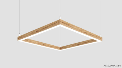 WOOD KVADRATO 5000K 162W Ясень оливковый, корпус 