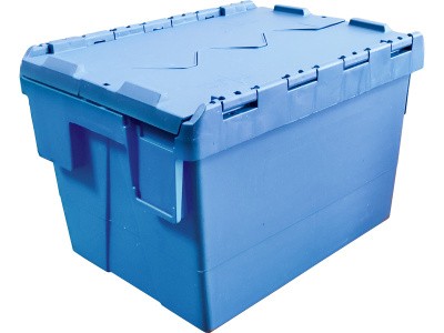 Ящик сплошной 400×300×265 мм, объем 30 л., арт.: SPKM 4325-1, синий, код: 21815
