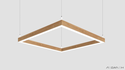 WOOD KVADRATO 4000K 58W Дуб, корпус 