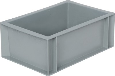 Ящик сплошной 300×200×120 мм, объем 4 л., арт.: 800.02, серый, код: 09947
