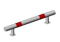 КМ-2000/76х3 Колесоотбойник прямой на фланцевых опорах