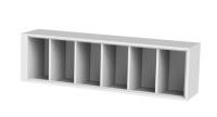 шкаф для хранения средств индивидуальной защиты (противогазов) 1420х300х400 без двери артикул 