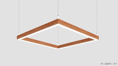 WOOD KVADRATO 5000K 58W Груша, корпус 