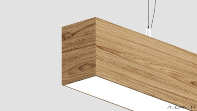 Линейный светильник WOOD LINEAR PN8060 5000K 45W 1500mm Ясень оливковый, корпус 