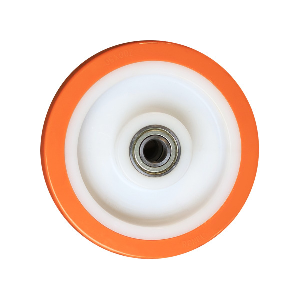 Колесо большегрузное полиуретановое RONEL NPU 80, диаметр 80 мм, нагрузка 216 кг