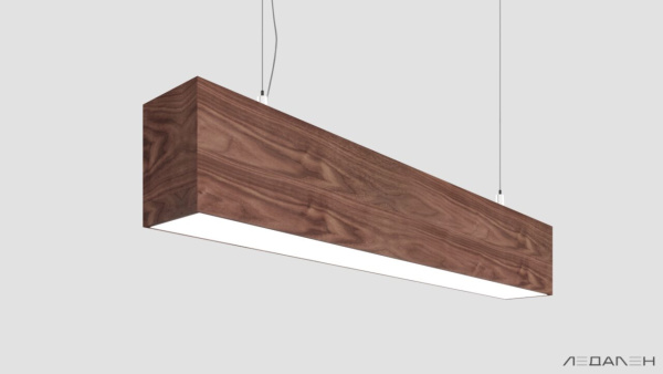 Линейный светильник WOOD LINEAR PN8060 5000K 60W 2000mm Американский орех, корпус 
