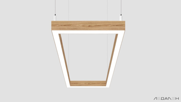 WOOD RETTANGOLO 6000K 71W Ясень оливковый, корпус 