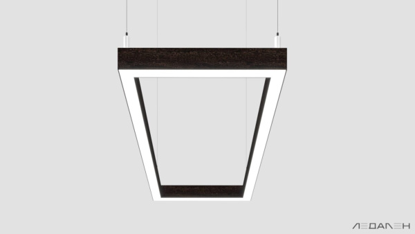 WOOD RETTANGOLO 5000K 84W Венге, корпус 