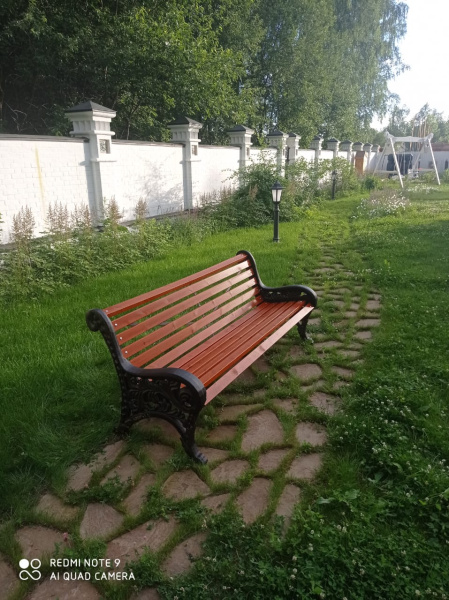 Скамейка чугунная «Новый Парк» 0,6 м (кресло)