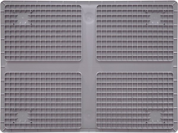 Ящик сплошной 800×600×170 мм, объем 81.6 л., арт.: SPK 8616, серый, код: 24291