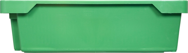 Ящик сплошной 800×400×225 мм, объем 72 л., арт.: 211, зелёный, код: 05551