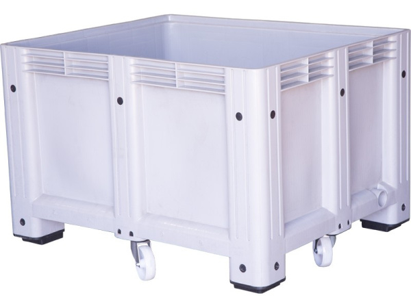 Big Box 1200х1000х760 сплошной, на колёсах серый, арт. D-Box 1210 SW (760) на колесах (Вар.2), код: 17811