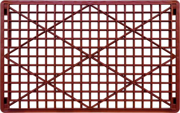 Ящик перфорированный 740×460×102, арт.: 402, объём 25, красный, код: 00451