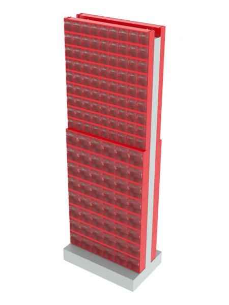 Стойка двусторонняя напольная Стелла-техник 406-09-08-00 (600х380х1650)