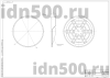 Зеркало сферическое с козырьком ЗС-600