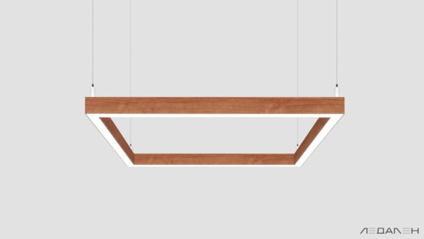 WOOD KVADRATO 5000K 58W Груша, корпус 