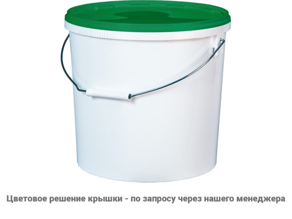 Ведро пластиковое 15 л с металл. ручкой, арт. ВП 15к, код: 05018