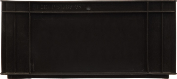 Ящик сплошной 410×300×180 мм, объем 22.14 л., арт.: 302-Б3, чёрный, код: 00412