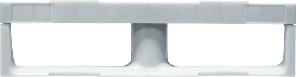 Паллет 800x600х150 сплошной, на 3-х полозьях, арт. TR 680 черный, код: 07877
