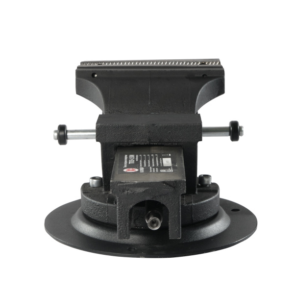 Тиски слесарные поворотные с наковальней Калибр ТПСН-150И, Россия 