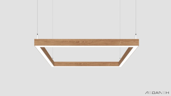 WOOD KVADRATO 5000K 58W Дуб, корпус 