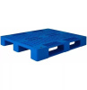 Пластиковый паллет 1200x1000x150 перфорированный на трех полозьях