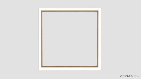 WOOD KVADRATO 3000K 58W Дуб, корпус 